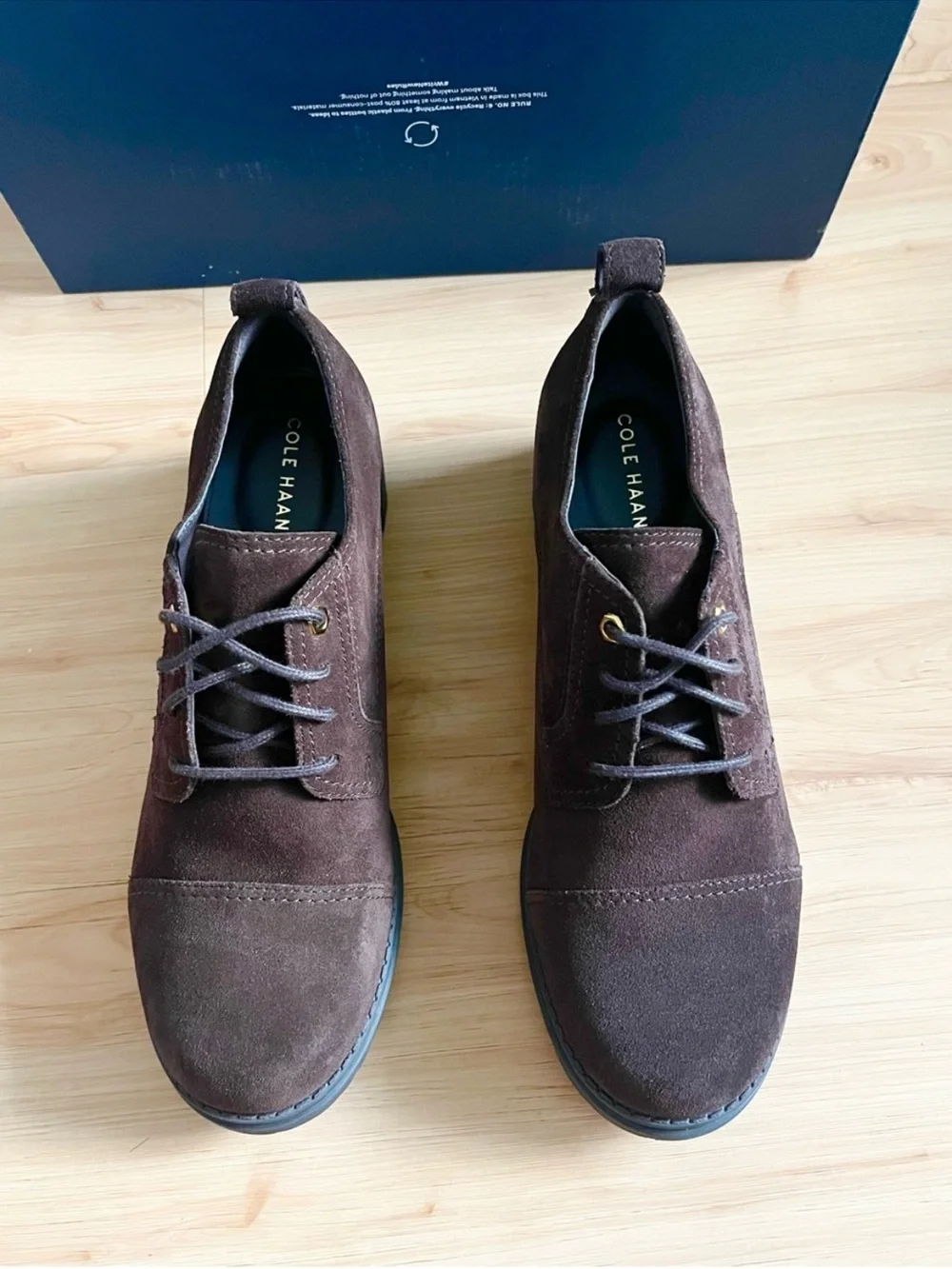 Cole Haan Women's Camea Heritage Oxford, Dark Chocolate Suede, 9.5 Medium